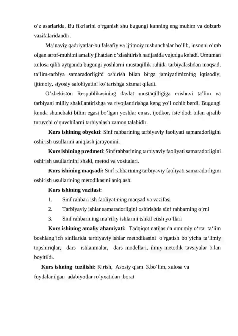 Sinf Rahbarining Tarbiyaviy Faoliyati Samaradorligini Oshirish Usullari 3