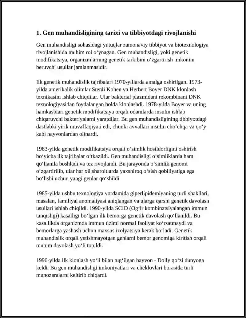 GEN MUHANDISLIGINI VA TIBBIYOTDA AHAMIYATI 3