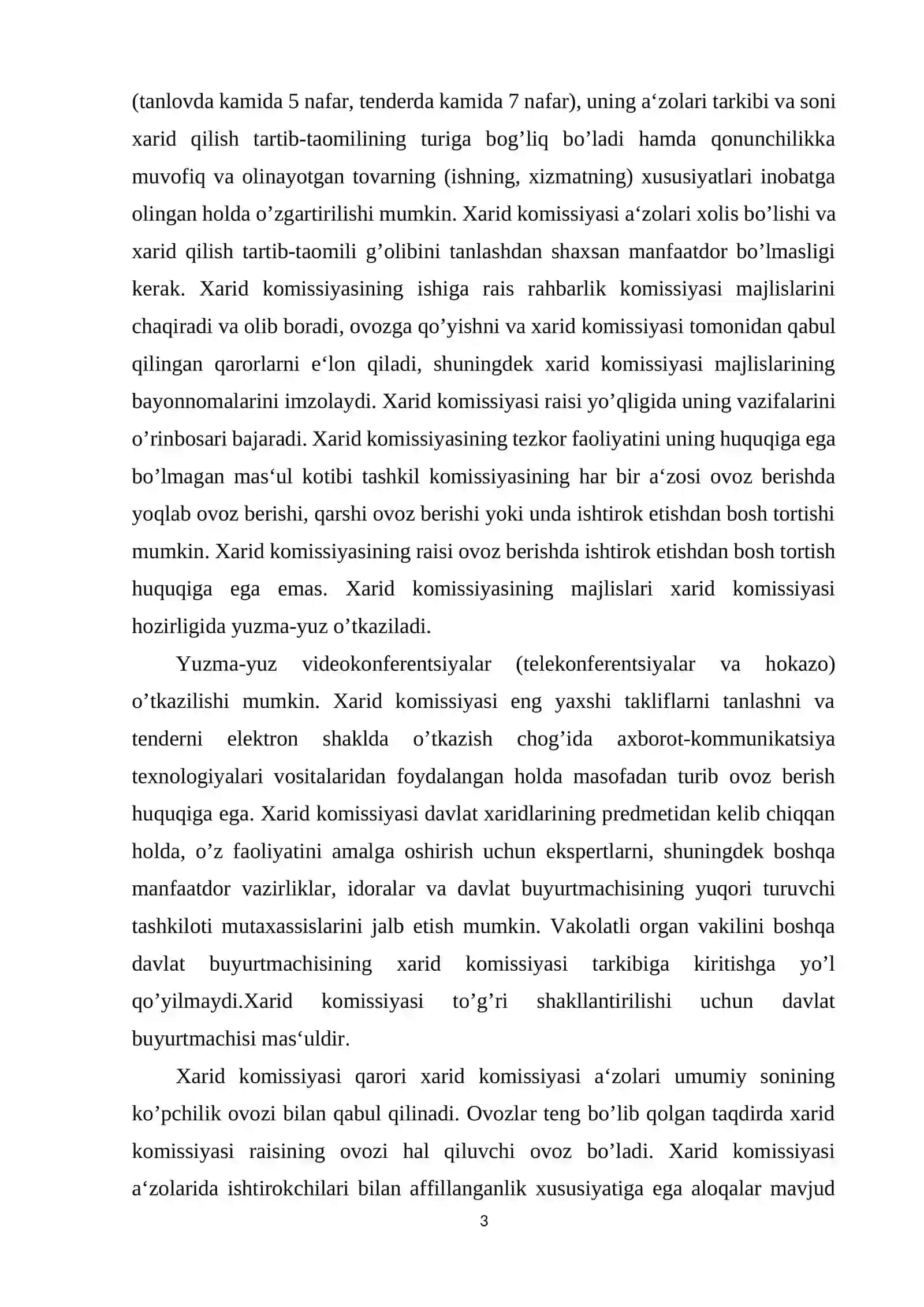 Davlat xaridi tizimining subyektlari va xarid predmeti 3