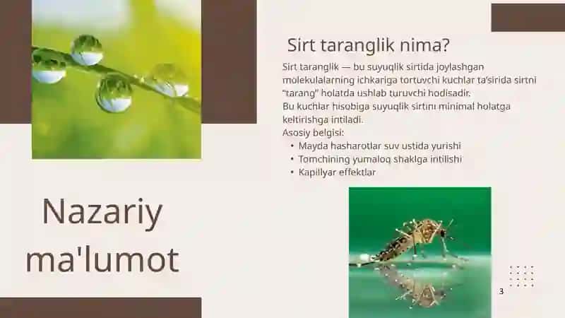 Suyuqlikning sirt tarangligini tomchi uzulish usuli orqali aniqlash 3