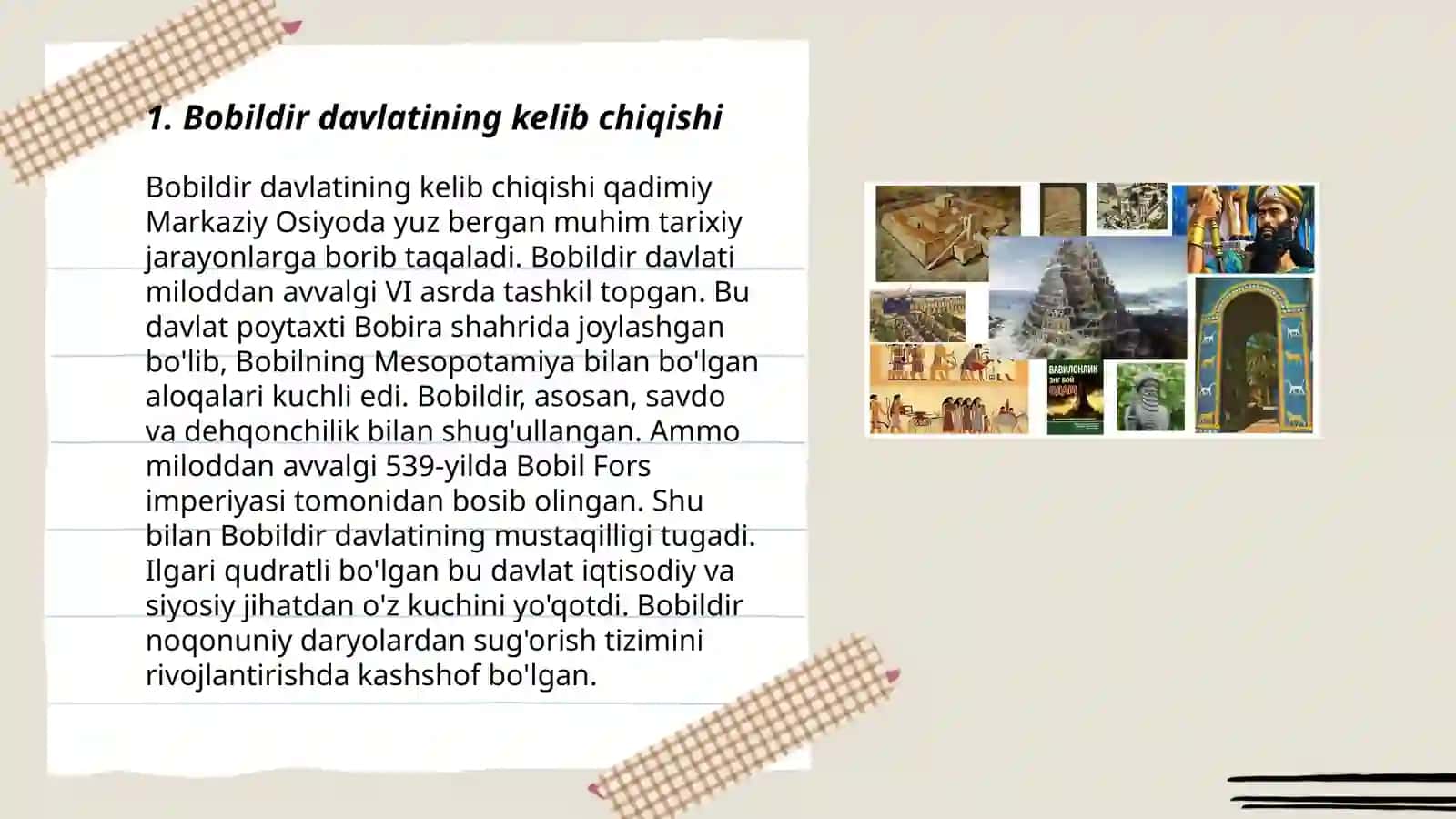 Bobildir davlatining kelib chiqishi 3