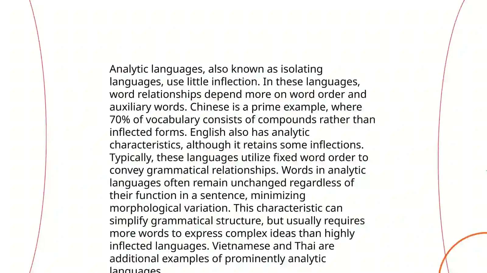 Morphological classification of languages 3