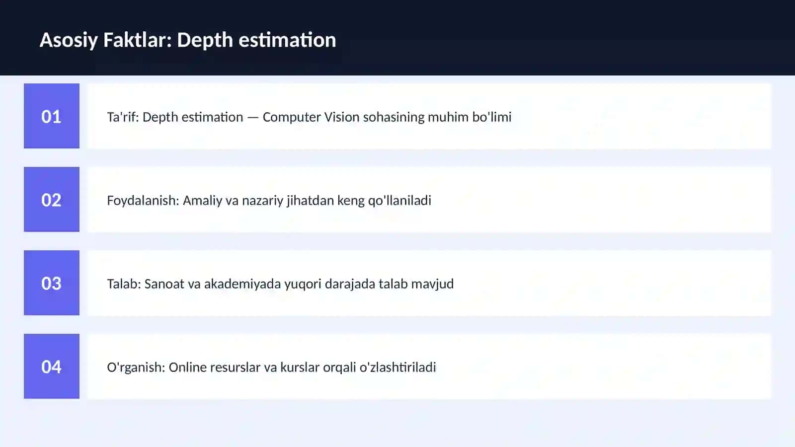 Depth estimation 3