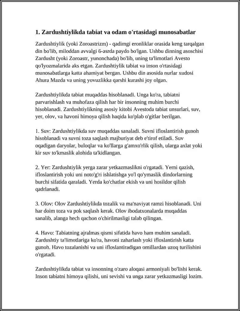 ZARDUSHTIYLIKDA TABIATNING ULUG'LANISHI 3