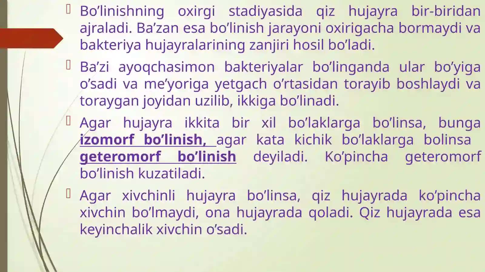 Mikroorganizmlarning o‘sishi va ko‘payishi 3