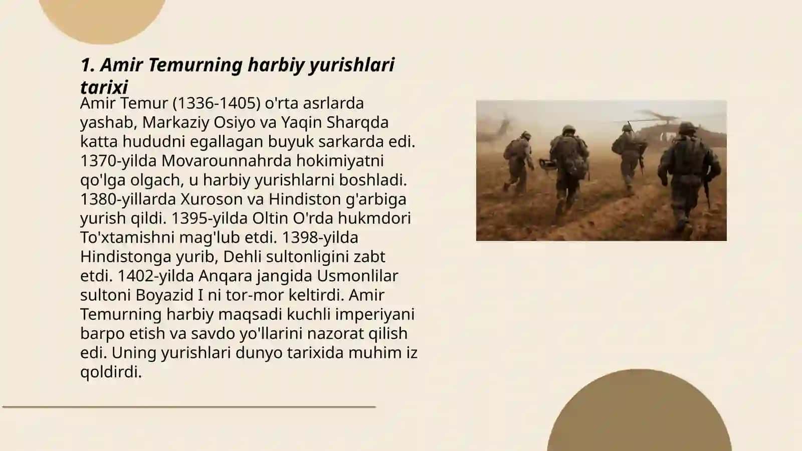 Amir Temurning harbiy yurishlari tarixi 3