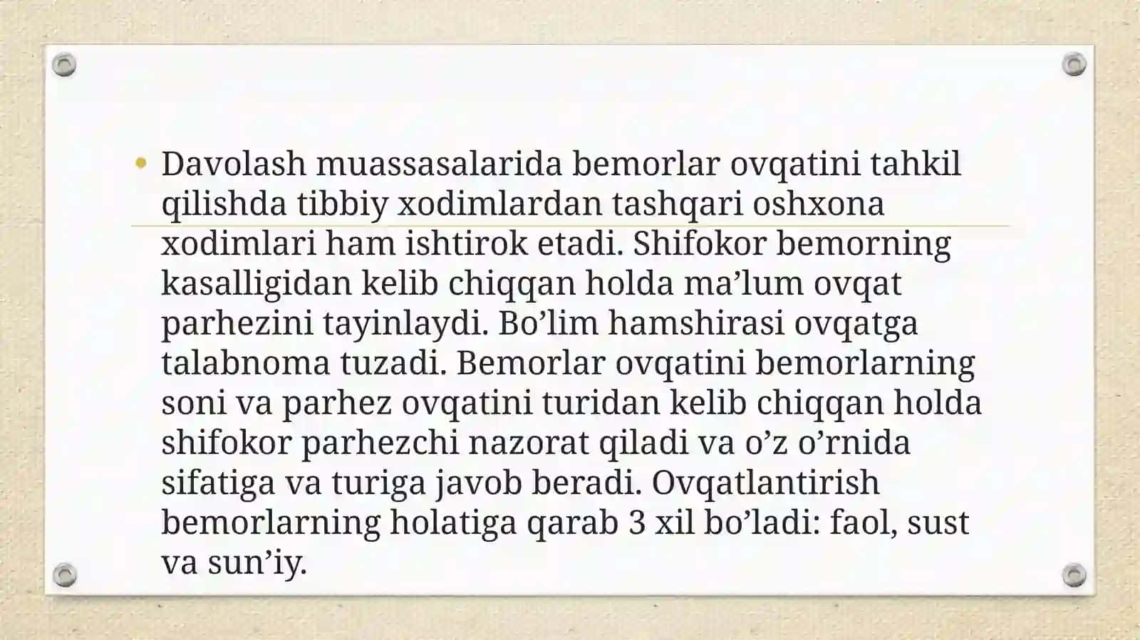 Bemorlarni ovqatlantirishda hamshiralik parvarishi 3