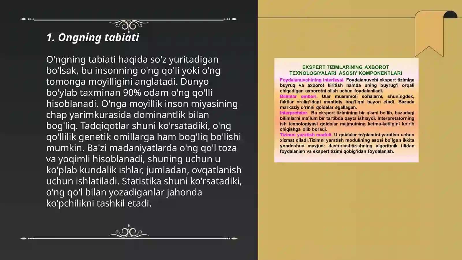 Ong haqida tushuncha va xossalari 3