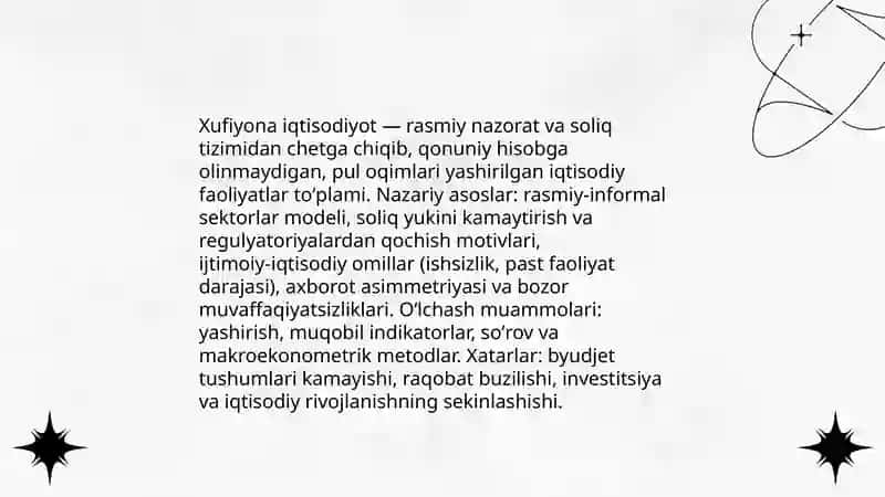 Xufiyona iqtisodiyot 3