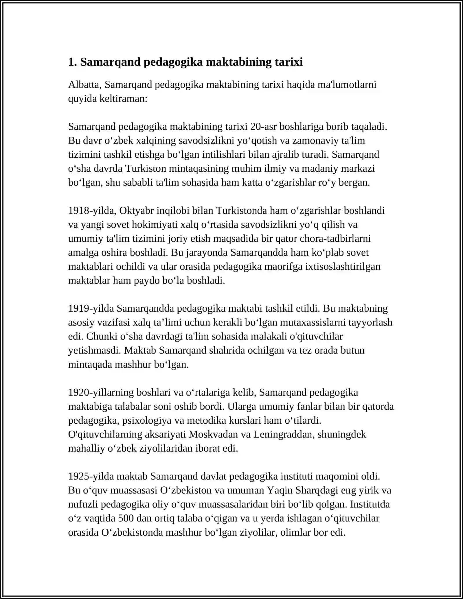 SAMARQAND PEDAGOGIKA MAKTABI KECHA VA BUGUN 3