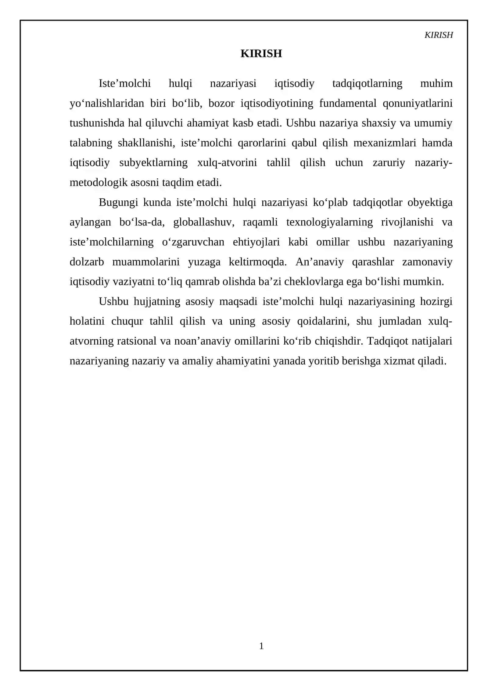 Isteʼmolchi hulqi nazariyasining asosiy holati 3