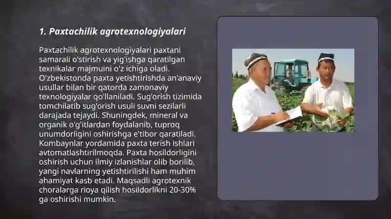 Paxtachilik agrotexnologiyalari 3