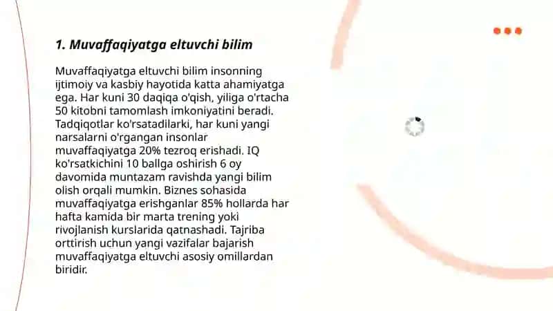Muvaffaqiyatga eltuvchi bilim 3