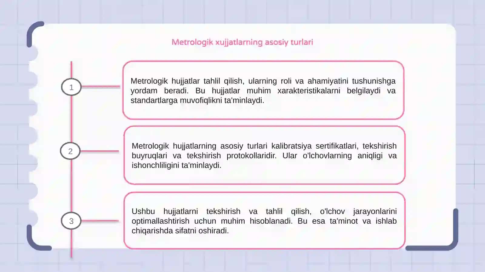 Metrologik xujjatlarni tahlil qilish 3