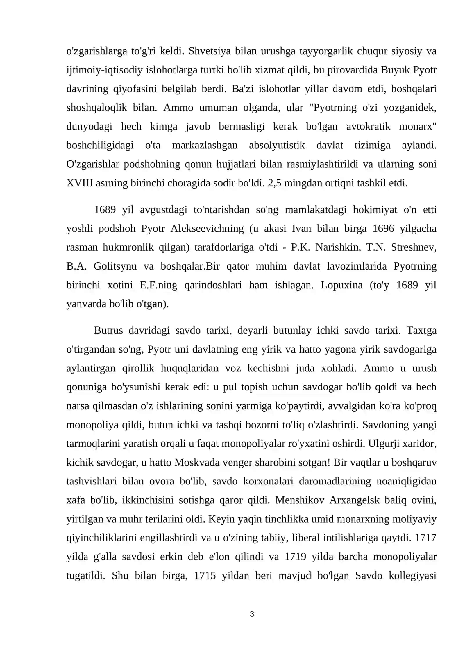 Kurs ishi mavzusining asoslanishi va uning dolzarbligi 3