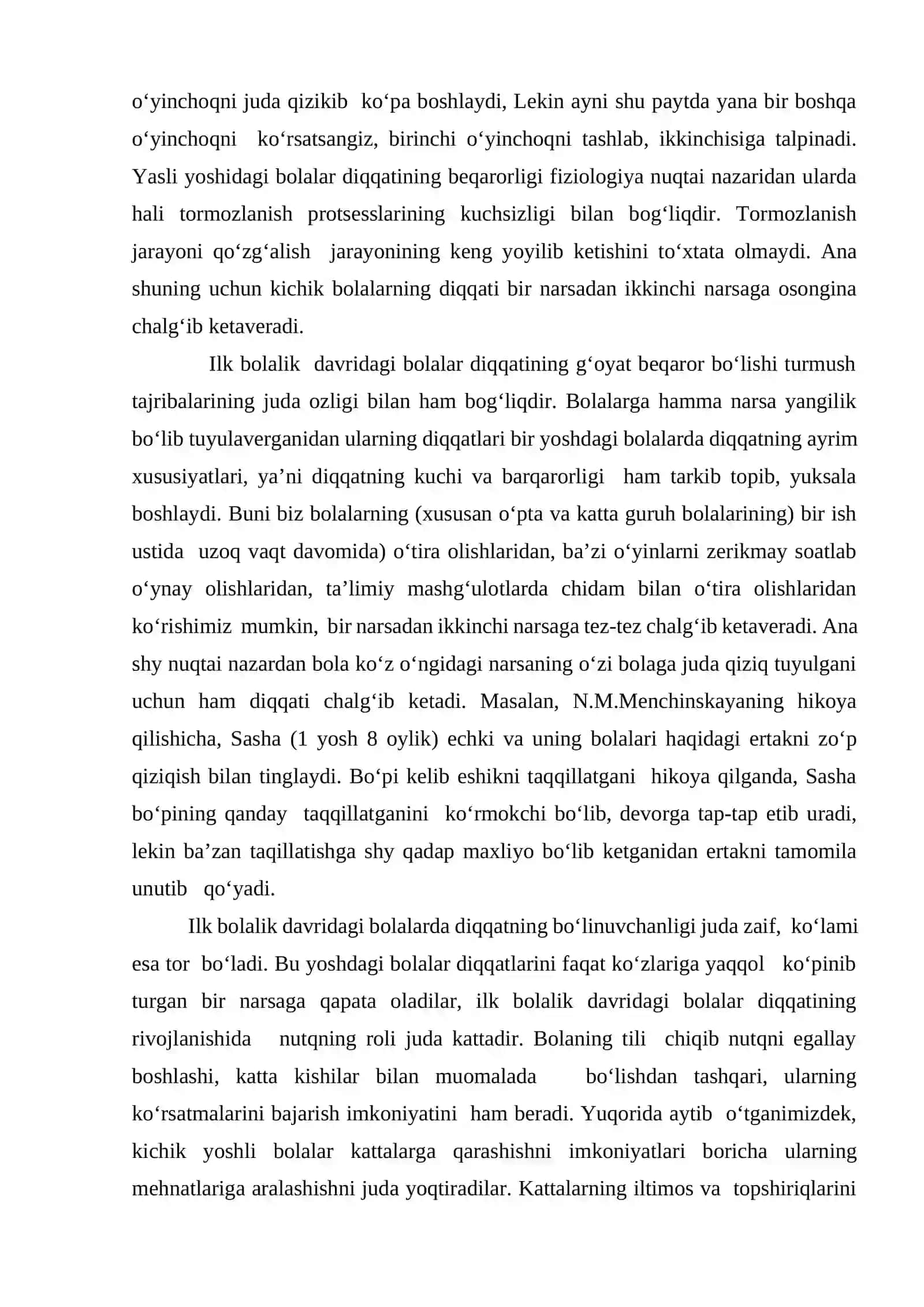 Bolalarda diqqatning rivojlanishi 3