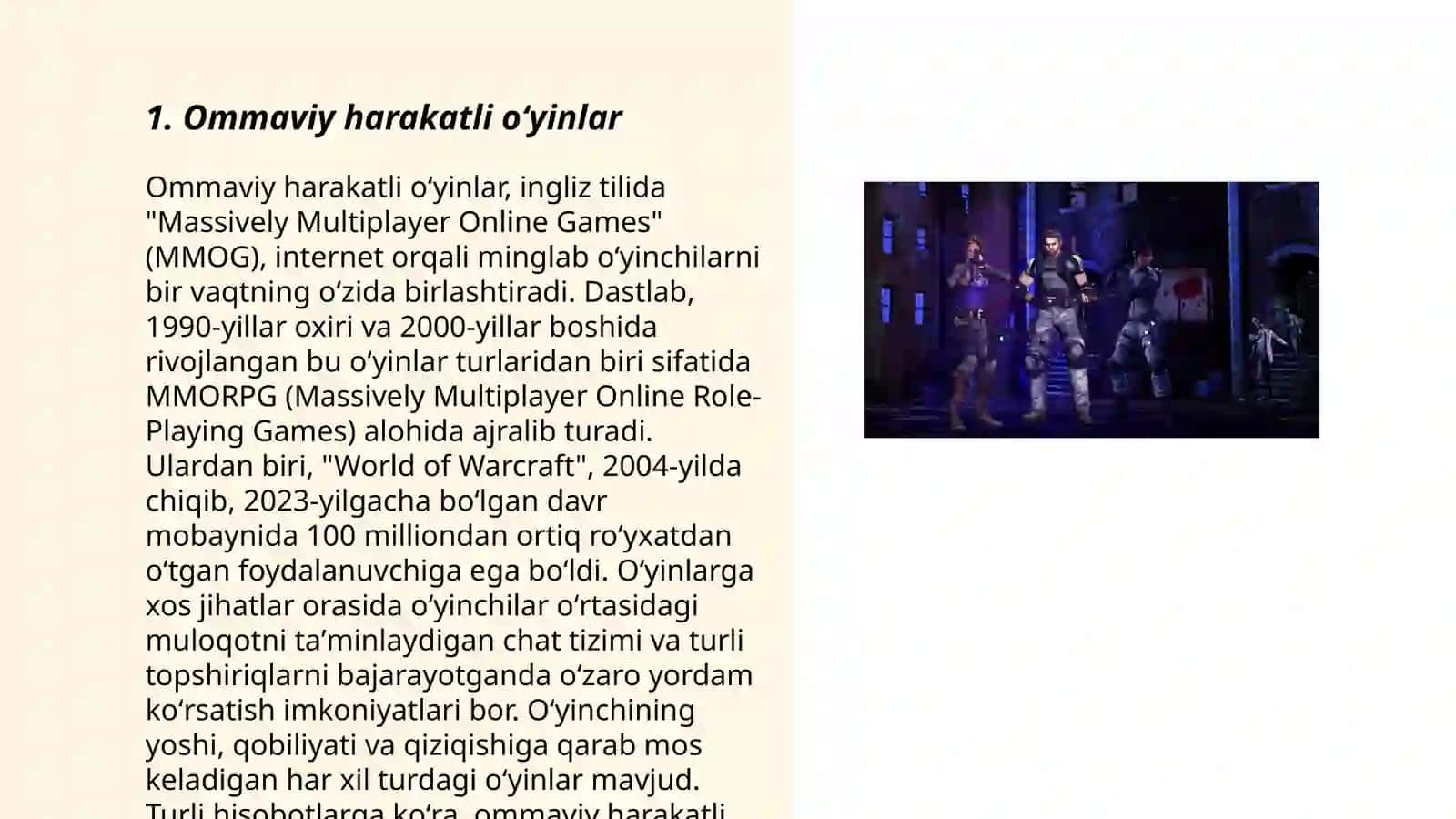 Ommaviy harakatli oʻyinlar 3