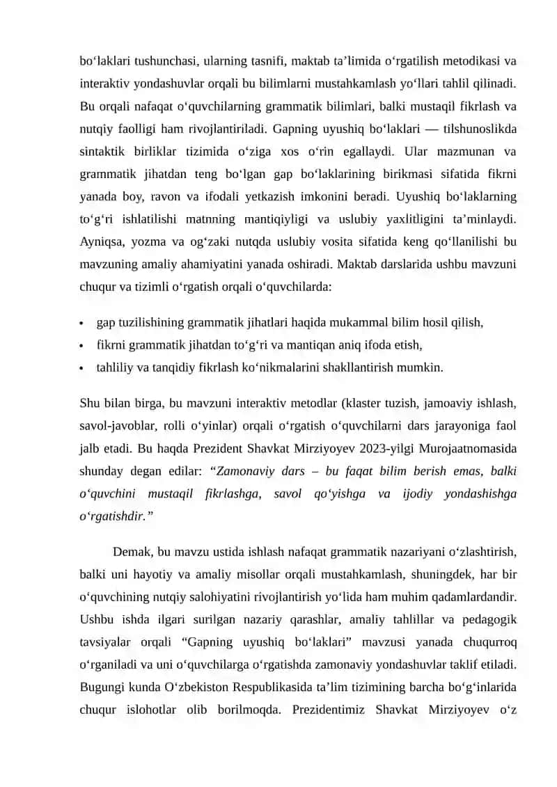 Gap tuzilmasi va uning asosiy tarkibi 3