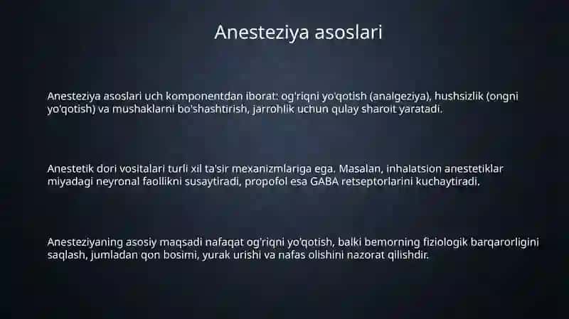 Anesteziya asoslari 3
