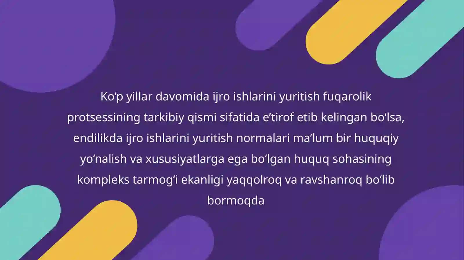 SUD HUJJATLARINING IJROSI 3