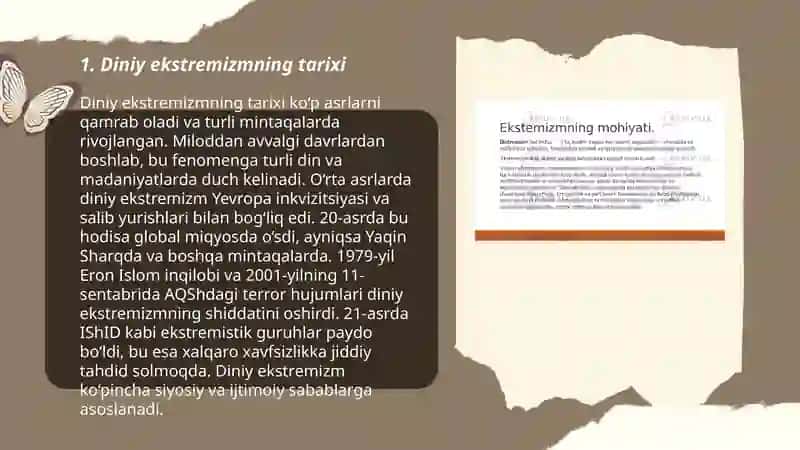 Diniy ekstremizm fundamentalizm terrorizmning tarixi 3