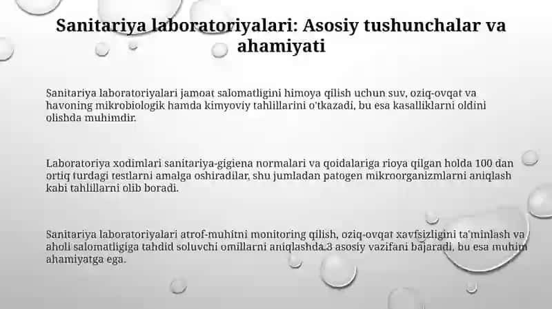 Sanitariya labaratoriyalari 3