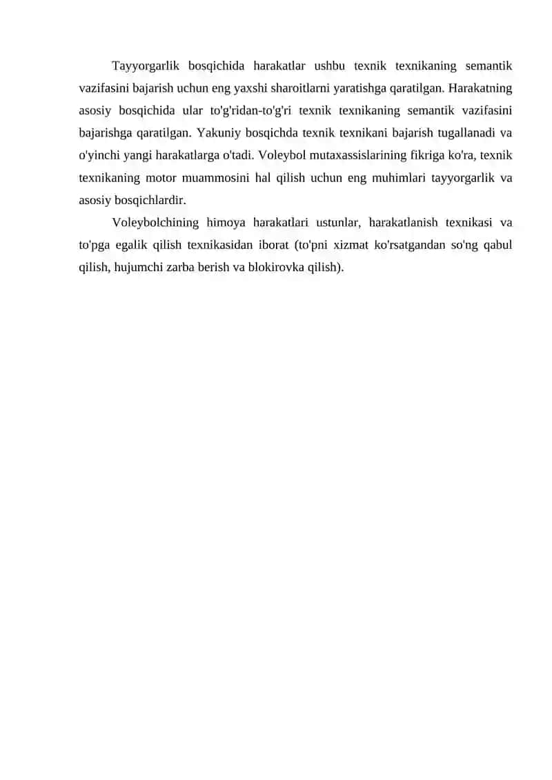 Voleybolda texnik-taktik tayyorgarlik metodikasi 3