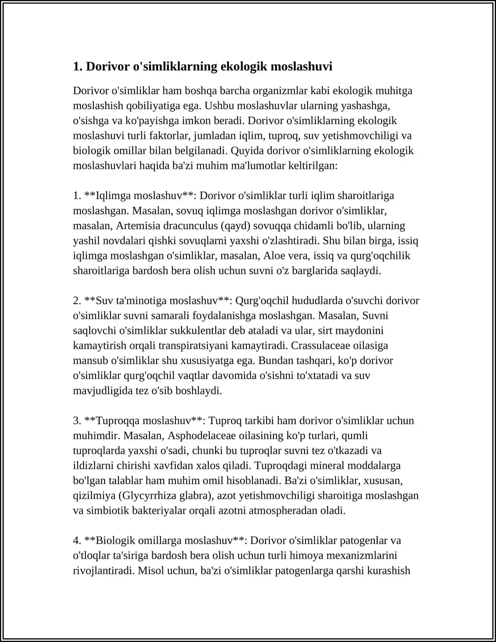 DORIVOR O'SIMLIKLARNING GEOGRAFIK AREALI 3