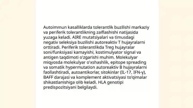 Autoimmun va allergik kasalliklar 3