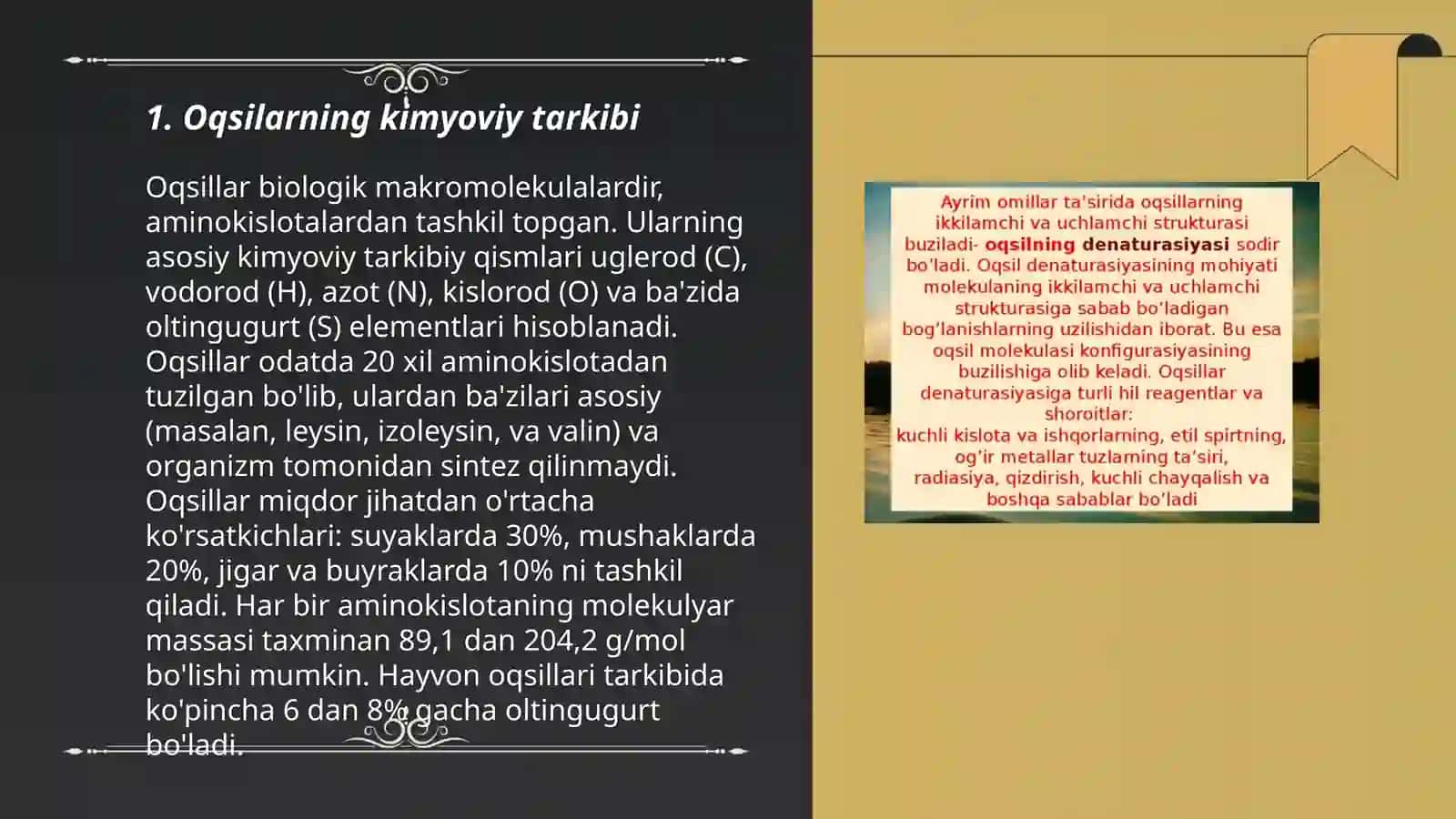 Oqsillarning tuzilishi 3