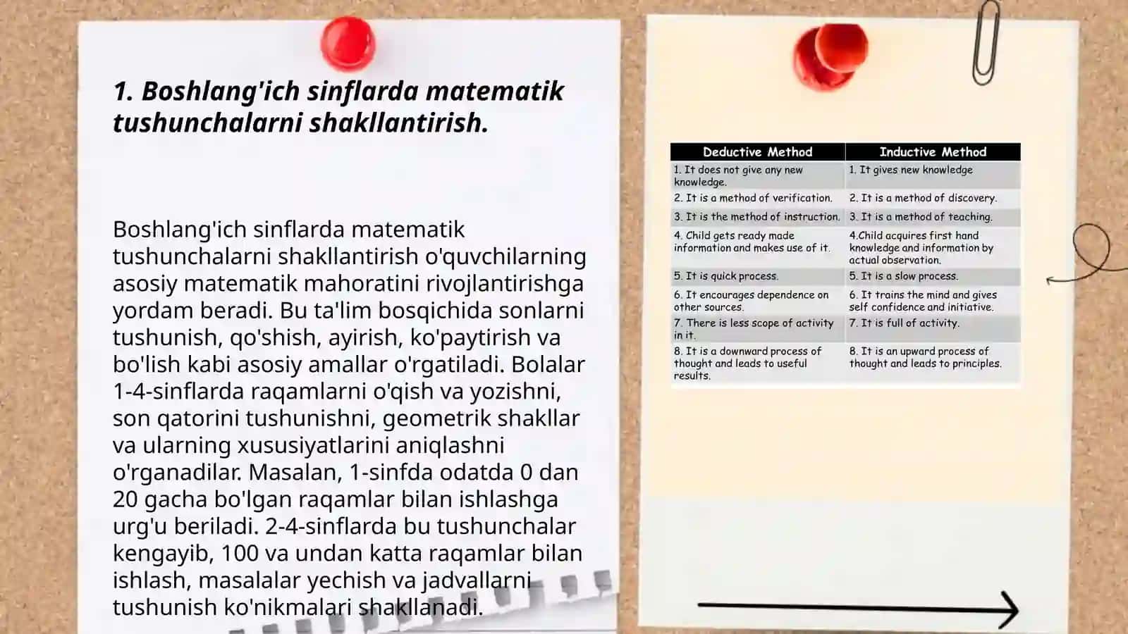 Boshlang'ich sinflarda matematika oʻqitish 3