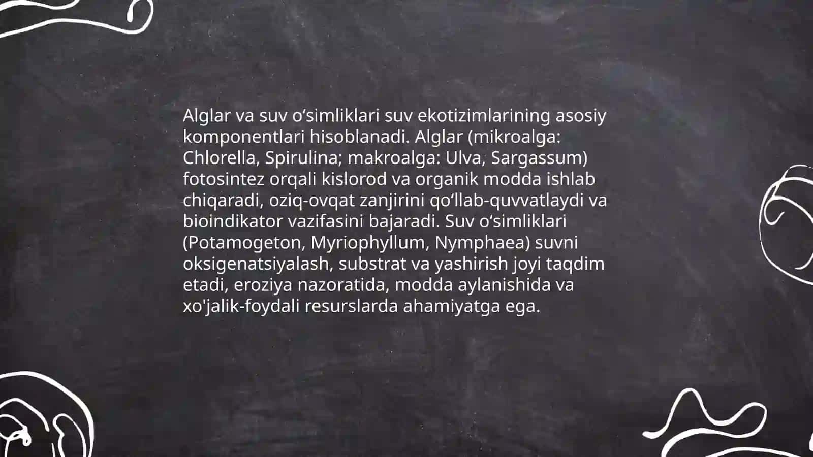 Alglar va suv oʻsimliklari 3