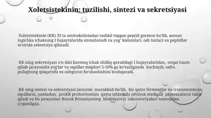 Xoletsistekinin (KK) 3