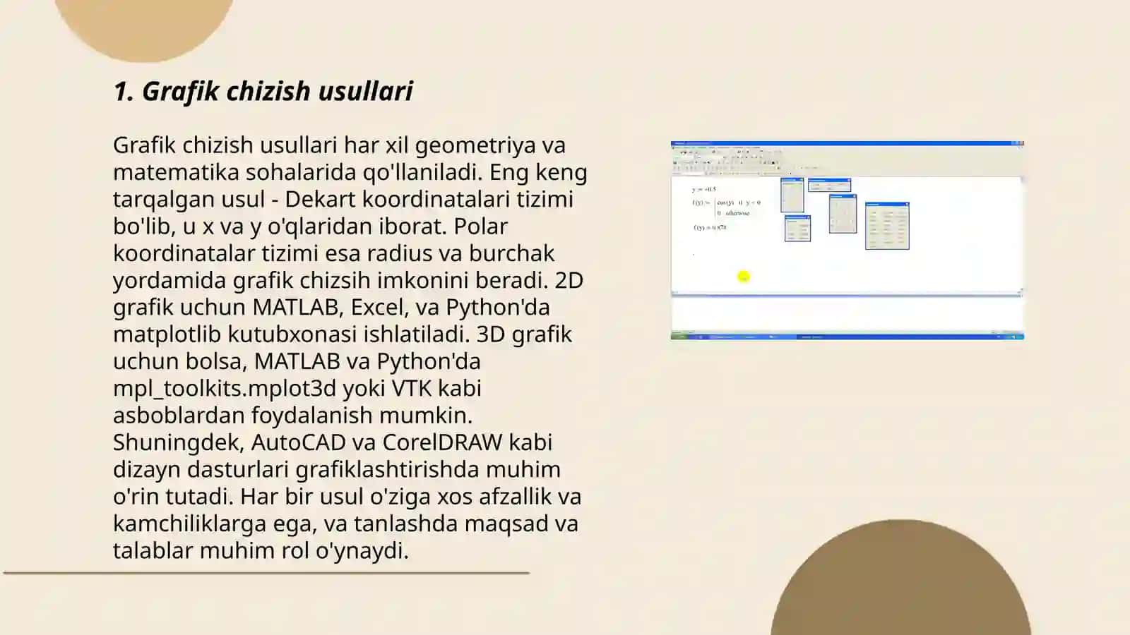 Grafik chizish usullari 3