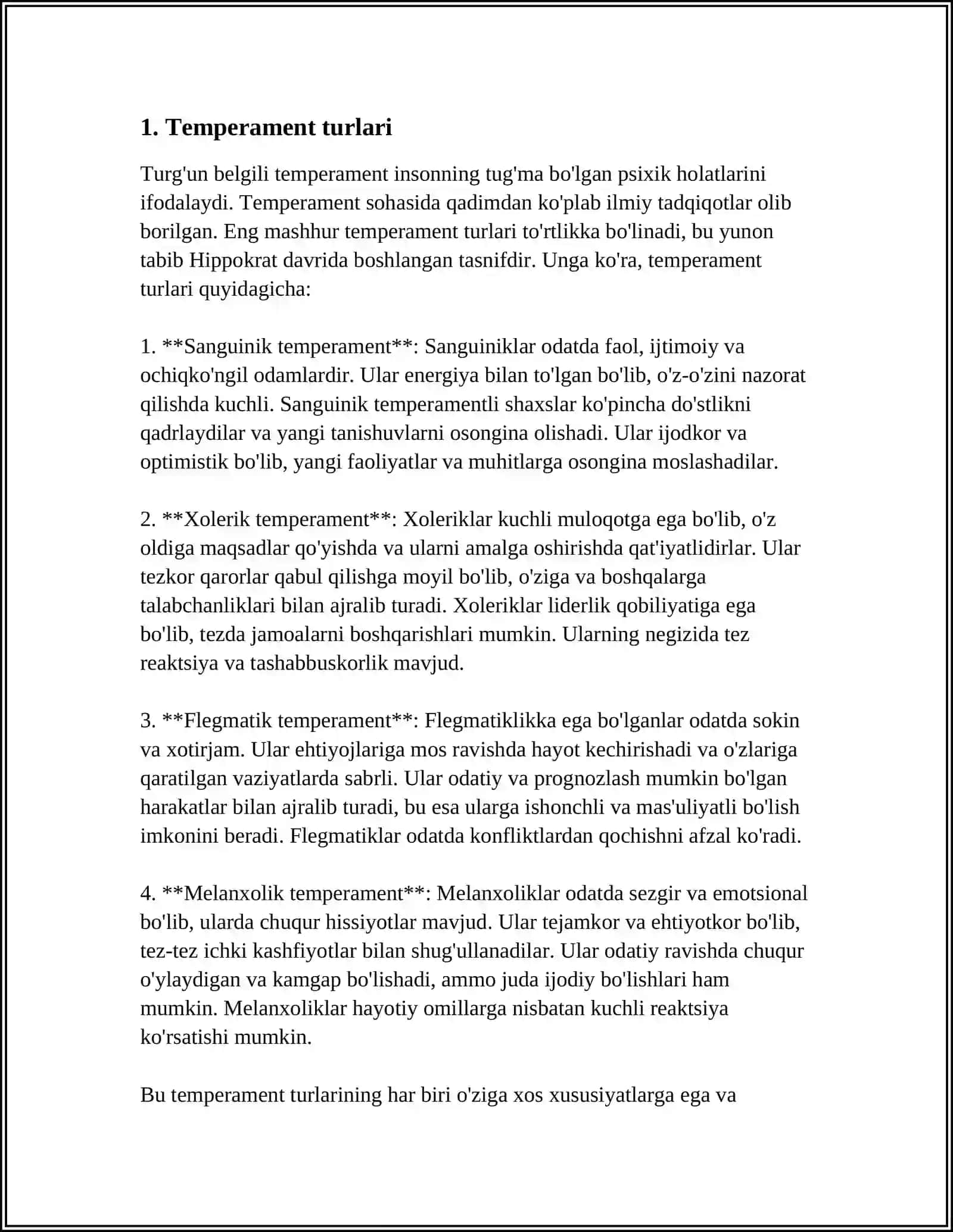 TEMPERAMENT 3