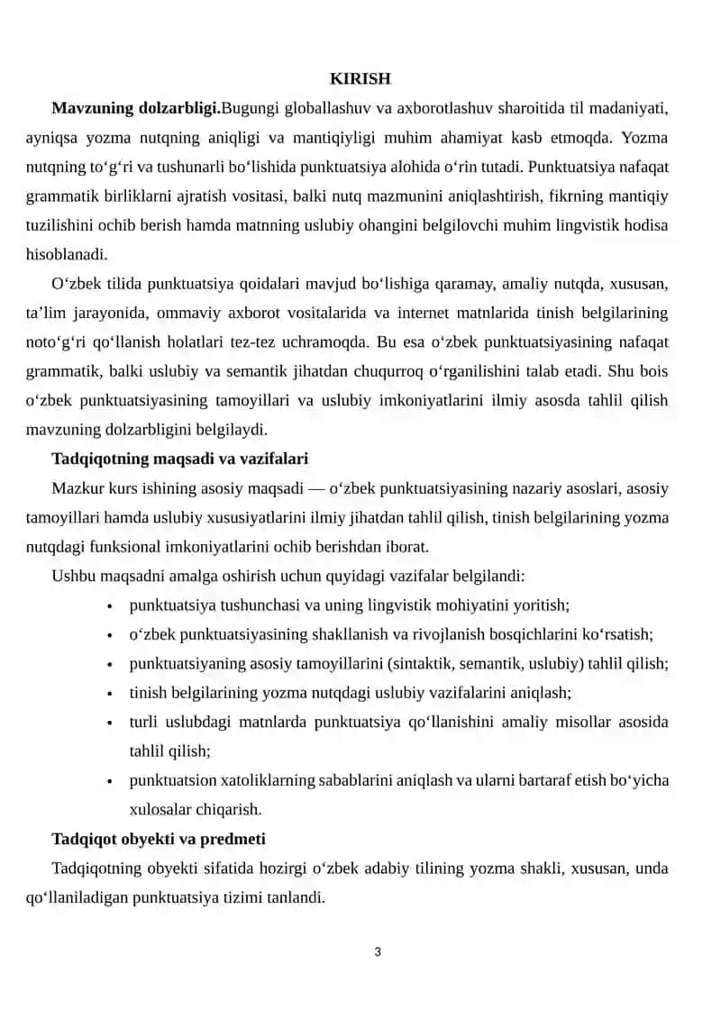 O‘zbek punktuatsiyasi: tamoyillari va uslubiyati 3