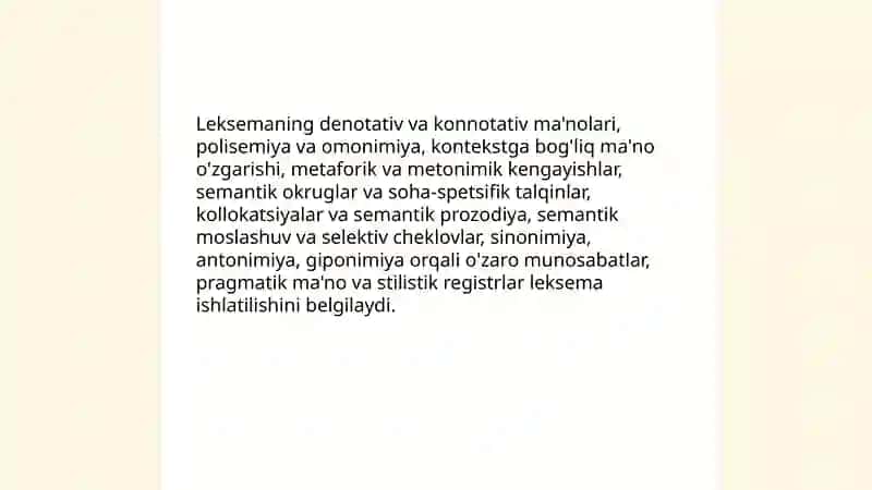 Leksemalarning ishlatilish doirasi 3