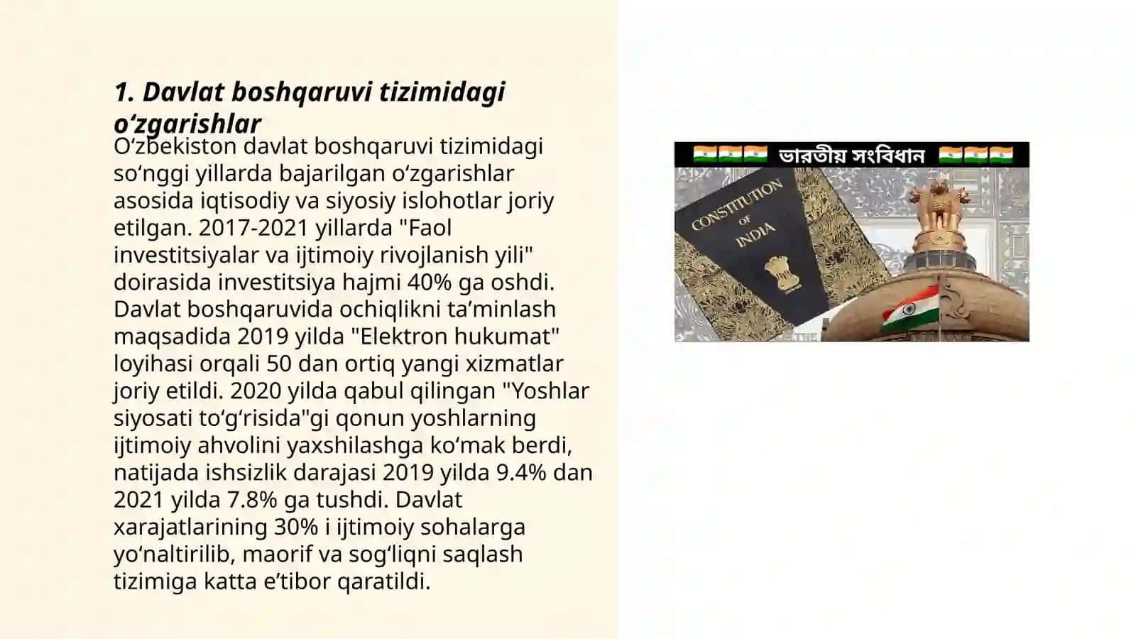 Oʻzbekiston Respublikasi Konstitutsiyasiga kiritilgan oʻzgartirishlar 3