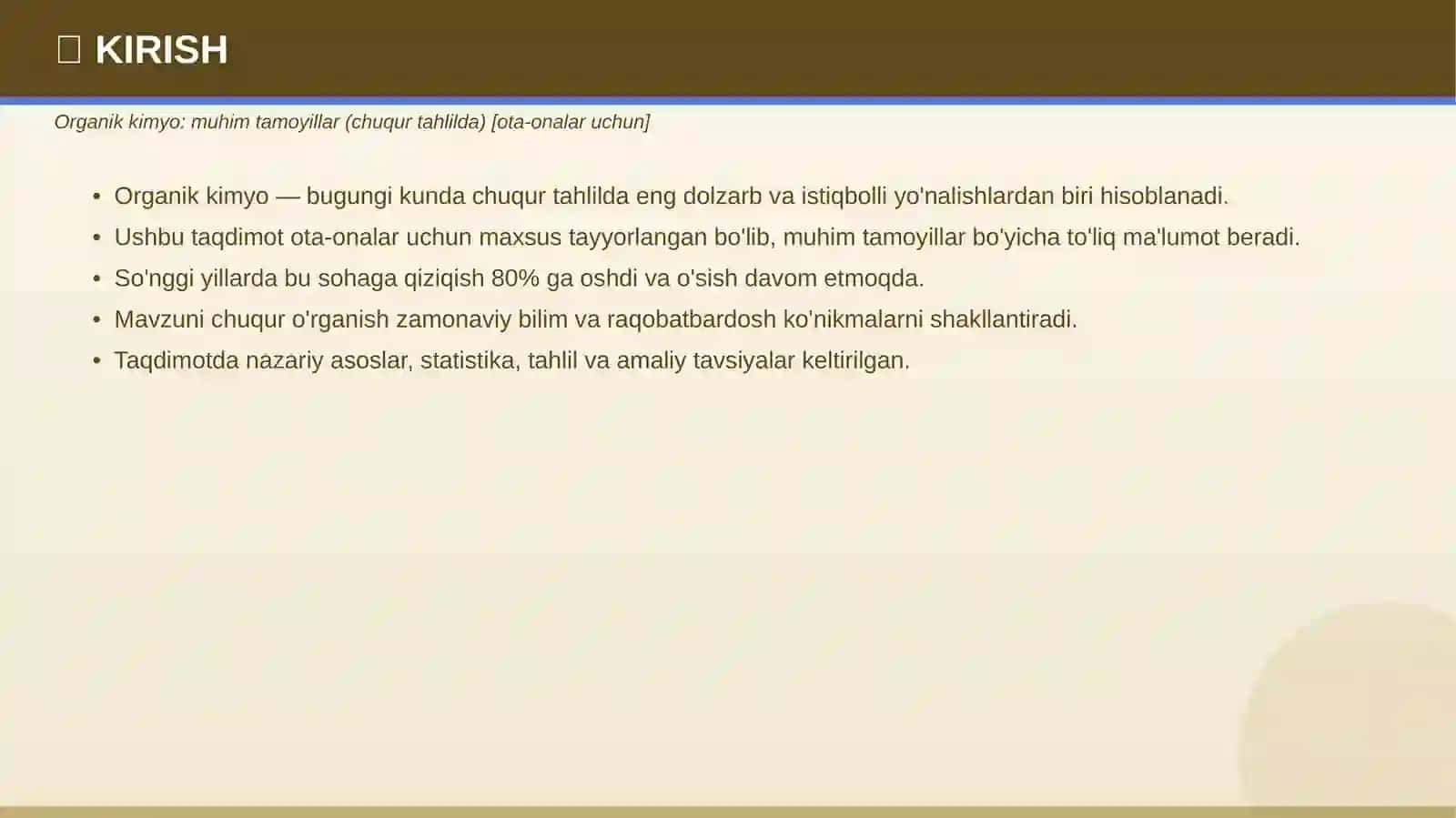ORGANIK KIMYO Muhim tamoyillar 3