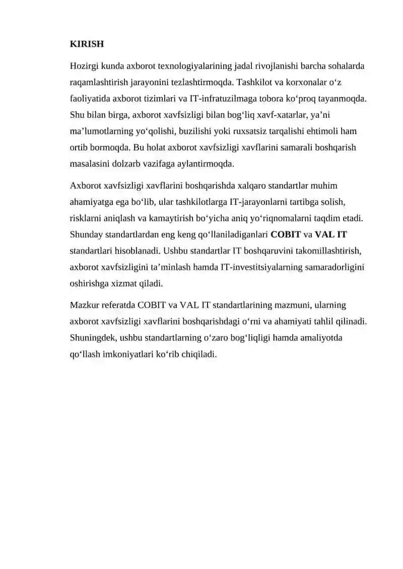 CobIT va Val IT standarti tahlili 3