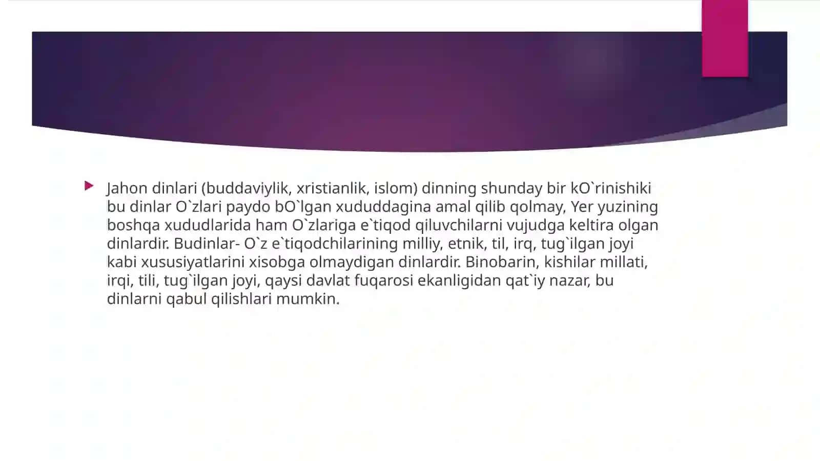 Buddaviylik diniga taʼlimiy – tarbiyaviy gʻoyalar 3