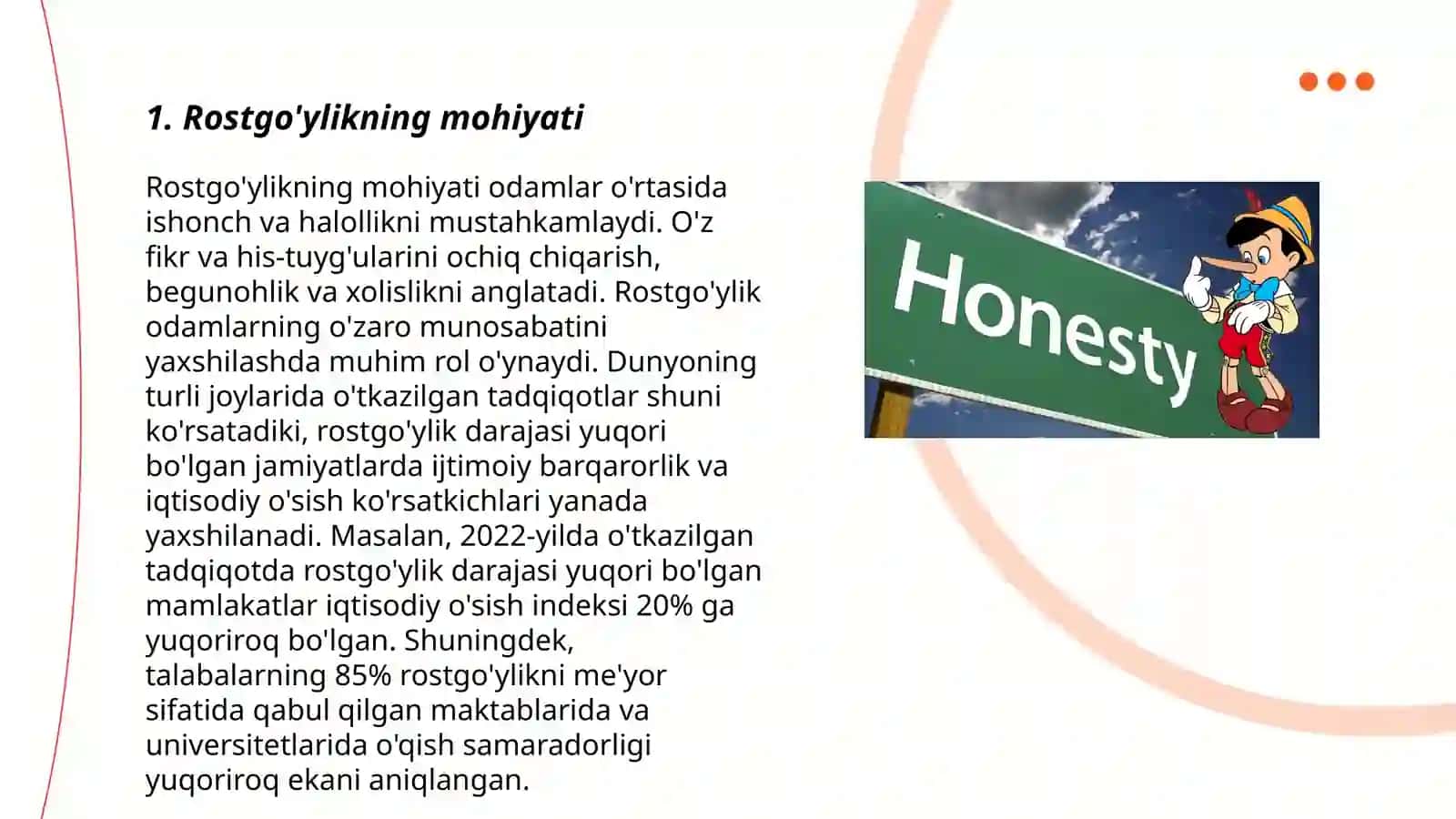 Rostgo'ylik va halollik 3