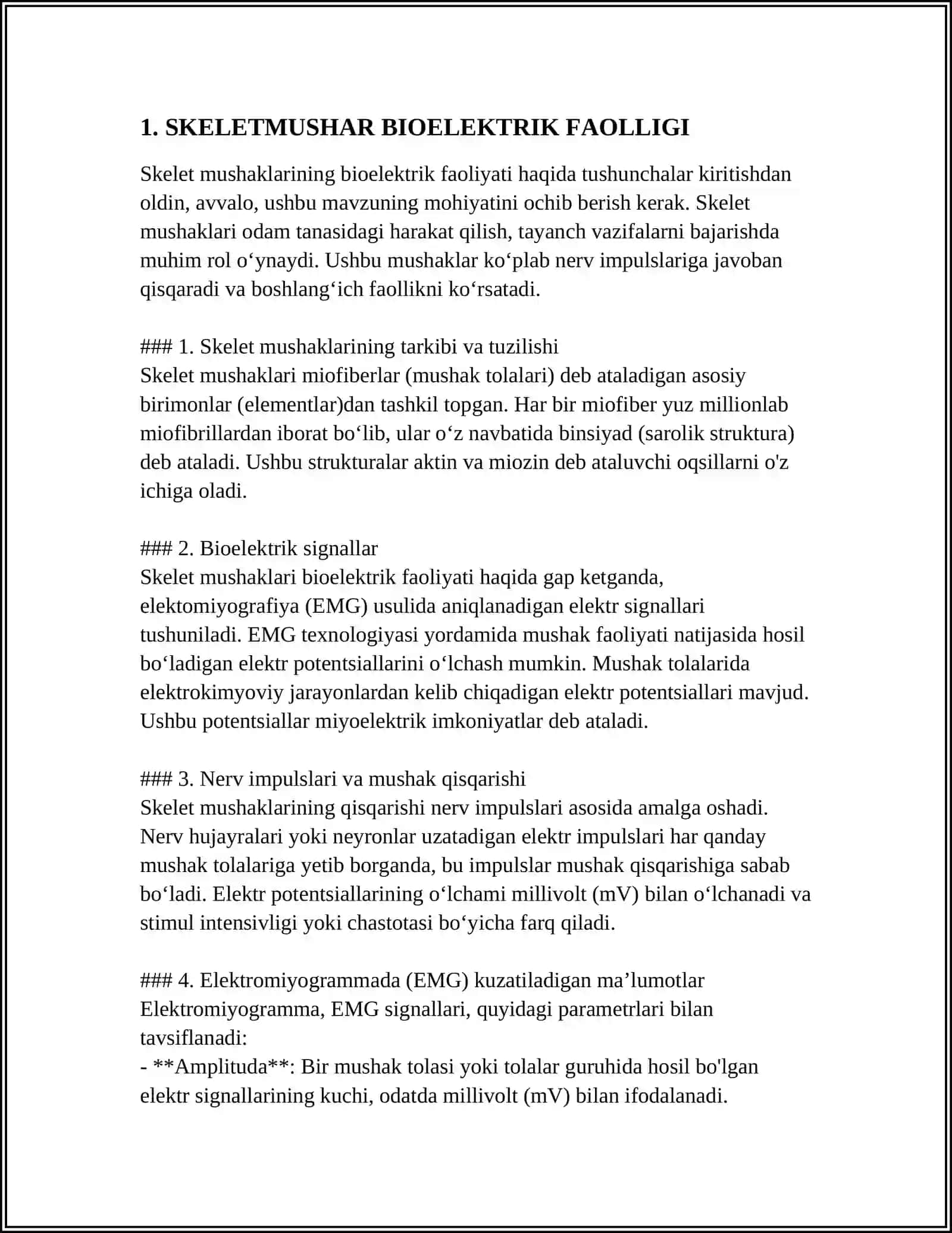 BIOFIZIKA KAFEDRASI REFERAT 3
