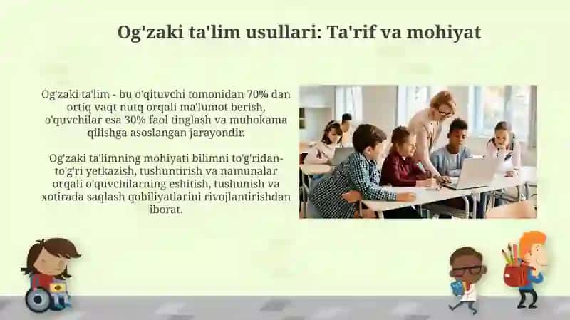 Ta’limning og’zaki metodlari 3