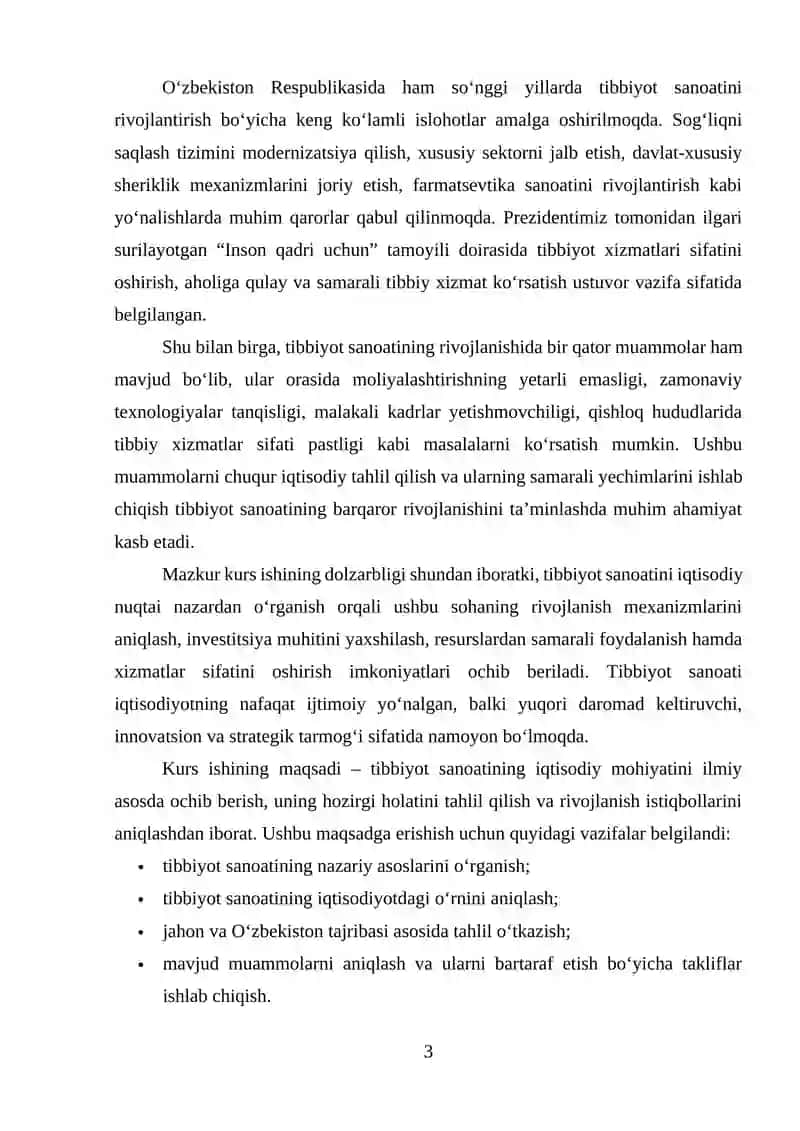 Tibbiyot Sanoating Iqtisodiy Tahlili 3