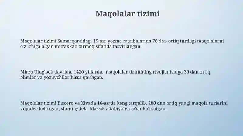 Maqolalar tizimi 3