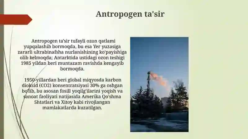 Atmosferaning gazlar tarkibi 3