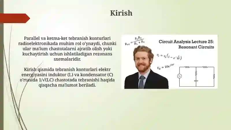 Parallel va ketma-ket tebranish konturlari 3