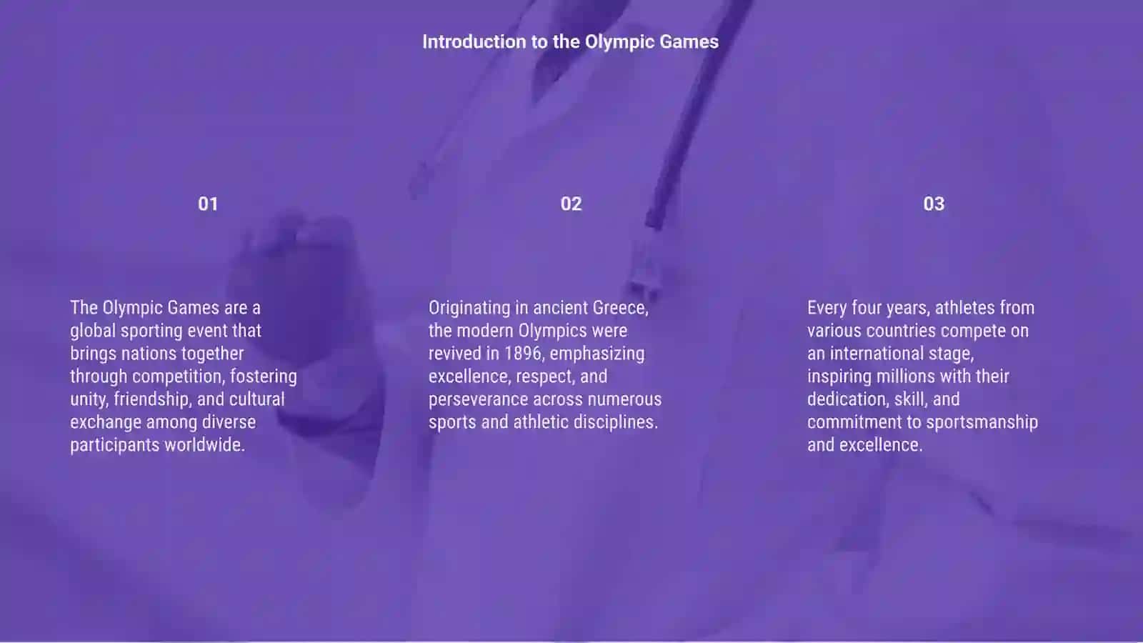 The Olympic Games 3