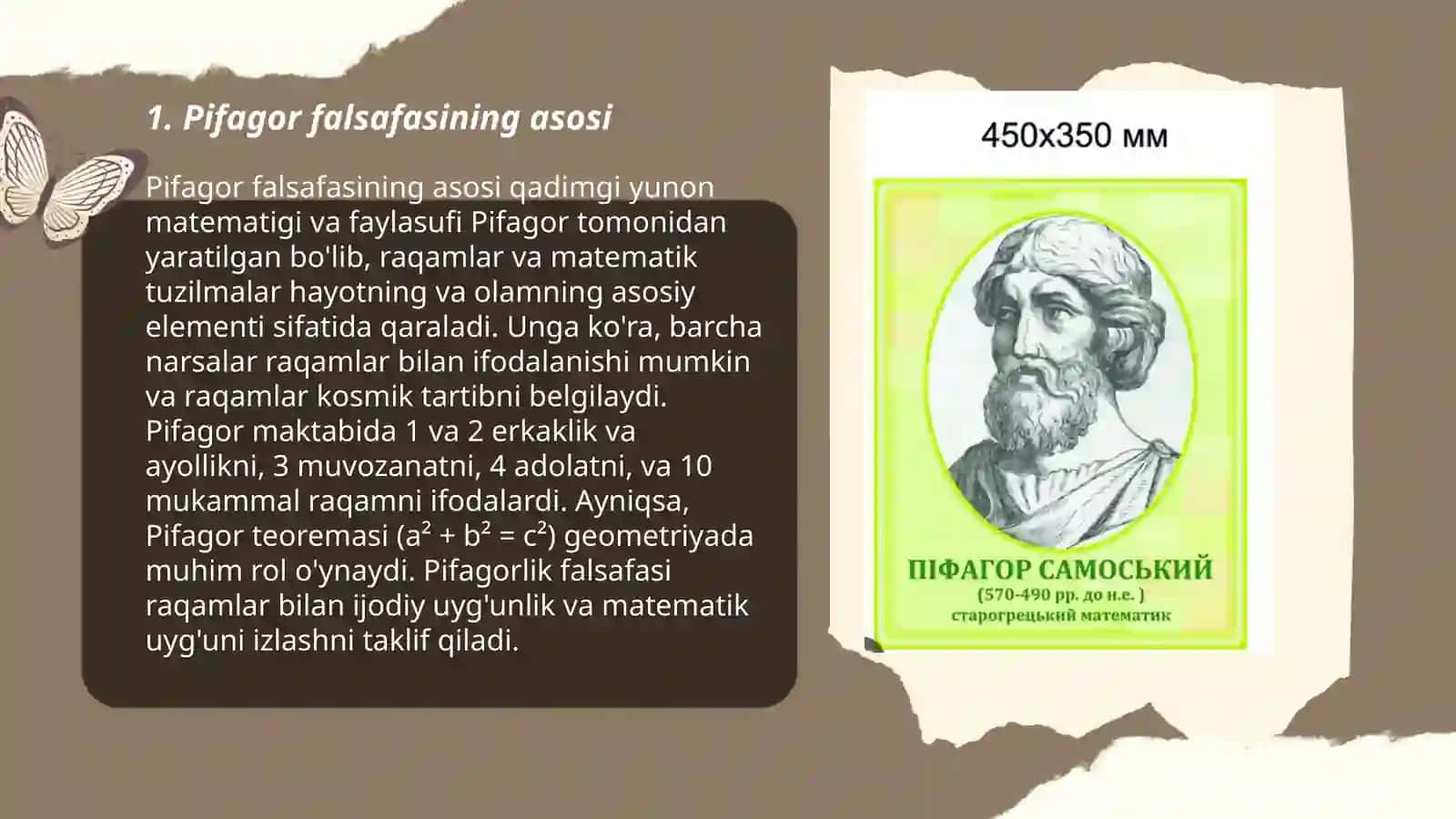 Falsafada Pifagorning o'rni 3